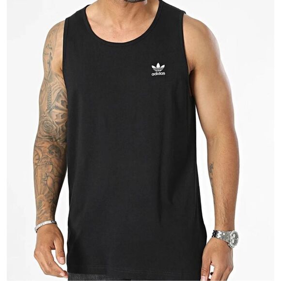 Adidas Men's Originals Essentials Logo Trefoil Tank Top 100% cotton size XS NWT - Picture 1 of 6